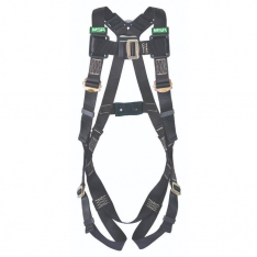 MSA 10152653, Workman Arc Flash Vest-Style Harness Back Steel D, Qwik-Fit leg straps, XLG